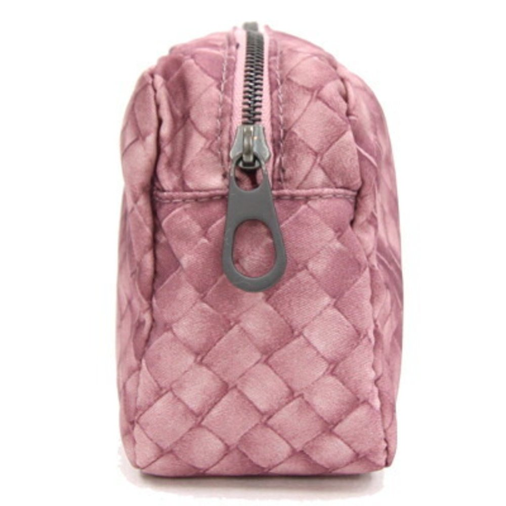 Bottega Veneta Pouch Intrecciato Illusion 301473 Purple Pink Nylon Travel Wom... - Picture 3 of 4